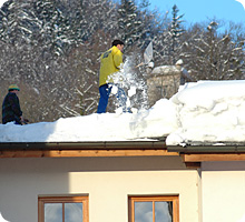 Schneelast auf dem Dach